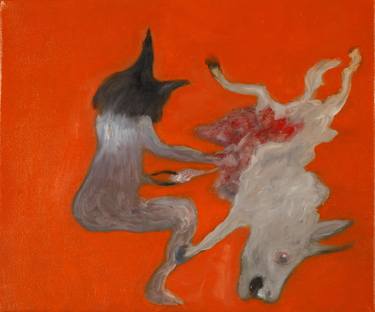 Original Expressionism Animal Paintings by Michael Hayter