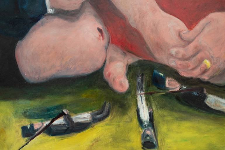 Original Expressionism Men Painting by Michael Hayter