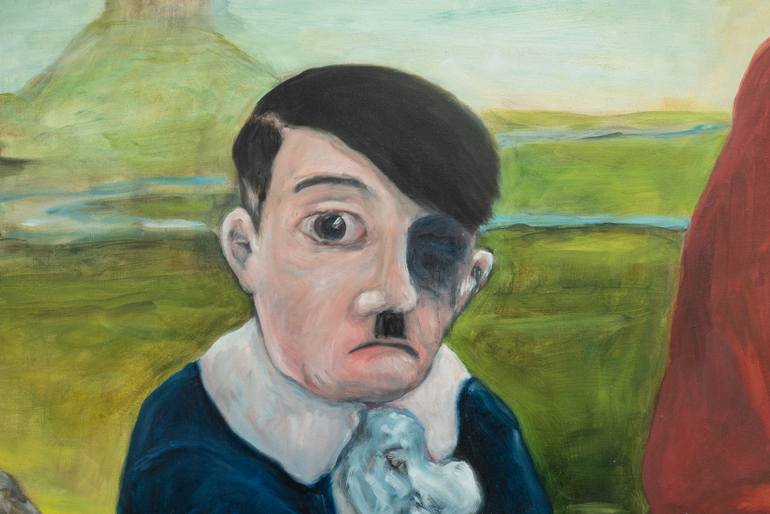 Original Expressionism Men Painting by Michael Hayter