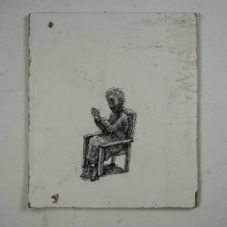 Original Expressionism People Drawing by Michael Hayter
