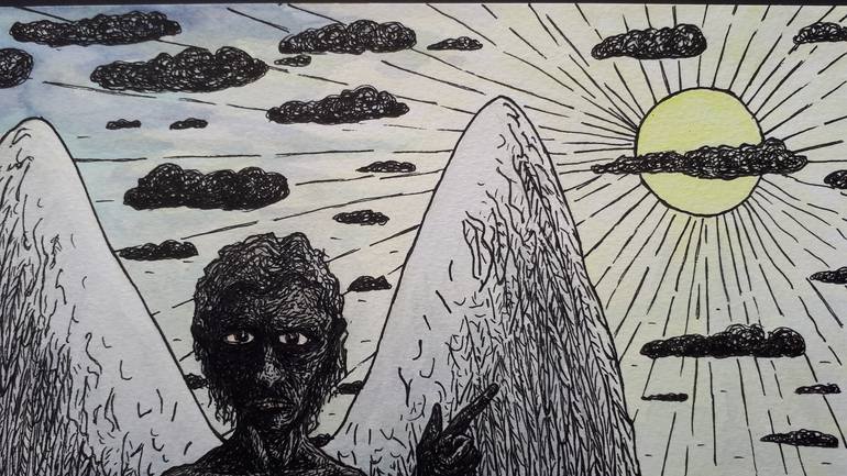 Original Expressionism Religion Drawing by Michael Hayter