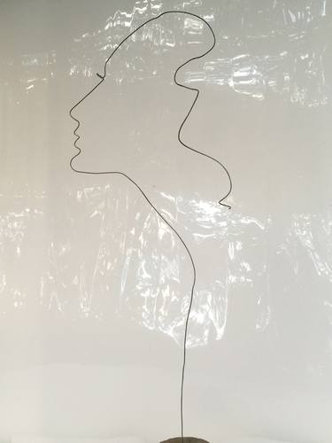 Portrait de femme, pièce unique, signé thumb