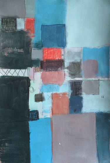 Original Abstract Expressionism Abstract Painting by Michael Rider