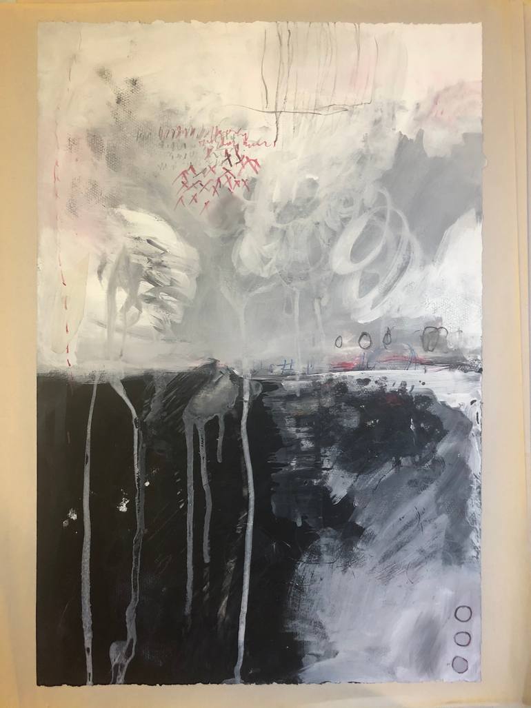 Original Abstract Expressionism Abstract Painting by Michael Rider