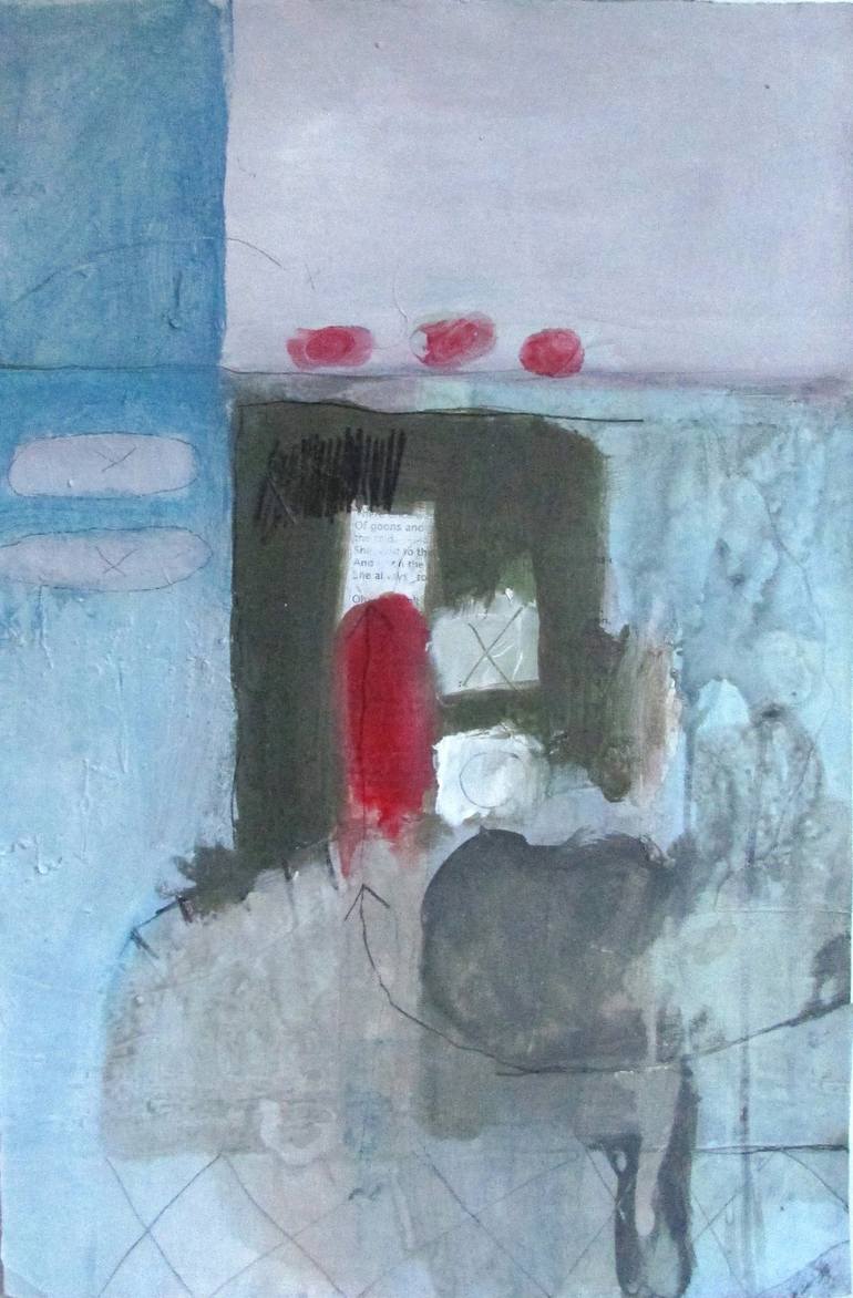 The Melting of Red, White and Blue Original Painting by michael rider