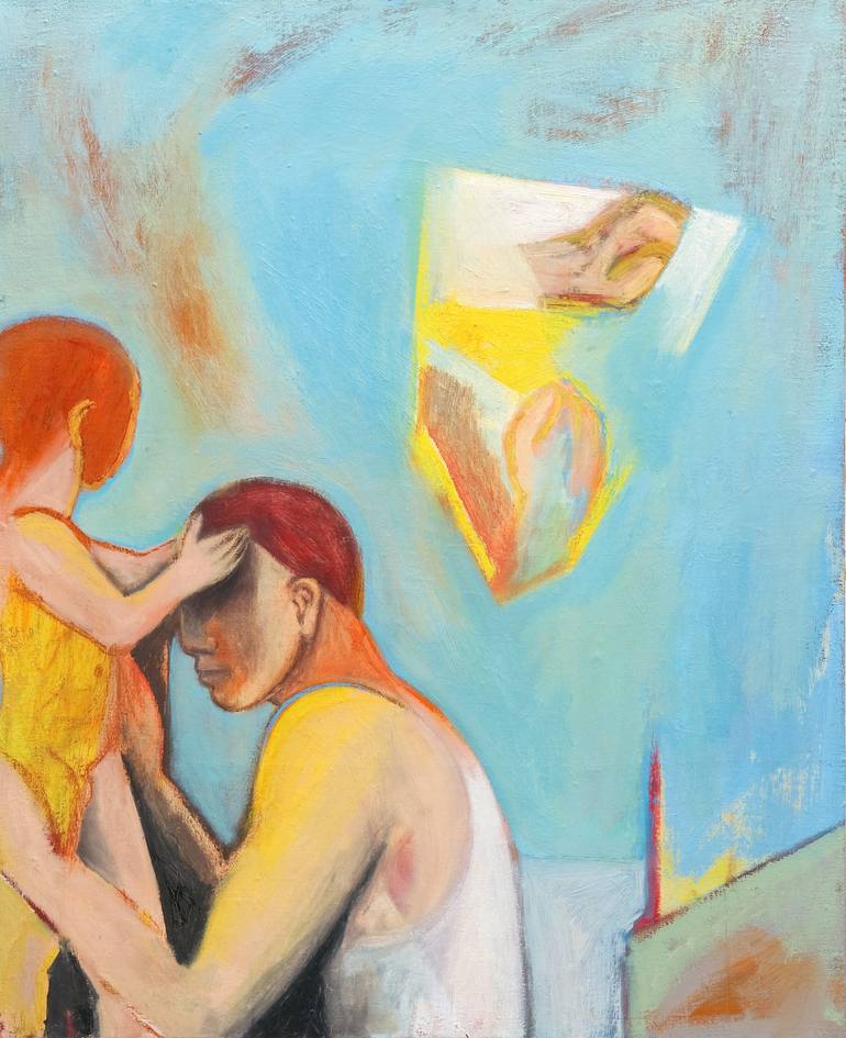 Father and son Painting by Rosaria Onotri | 