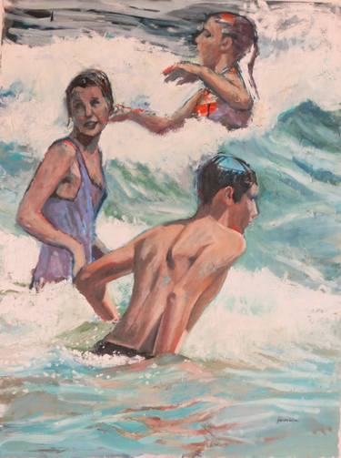Original Beach Painting by Belinda Wilson
