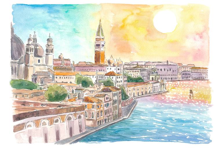 Print of Impressionism Cities Paintings by M Bleichner