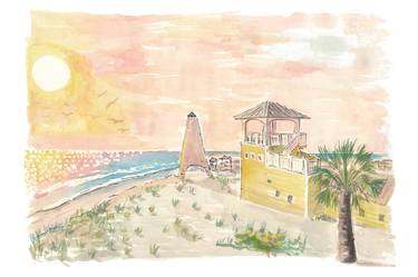 Original Beach Paintings by M Bleichner