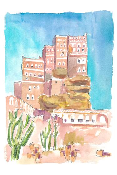 Dar al-Hajar historic Rock Palace near Sanaa Yemen thumb