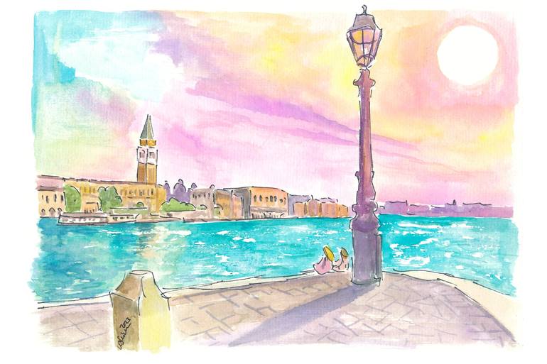 Print of Impressionism Cities Paintings by M Bleichner