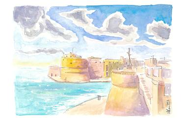 Seaview of Taranto Italy with Castello Aragonese thumb