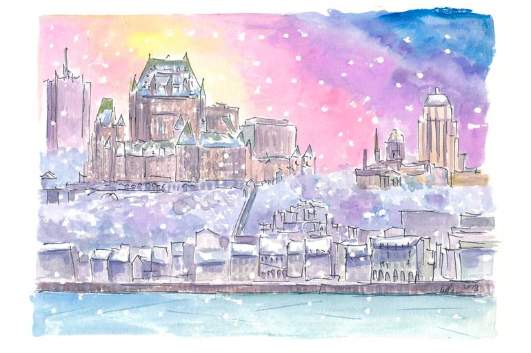 Print of Impressionism Cities Paintings by M Bleichner