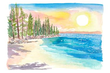 Original Impressionism Beach Paintings by M Bleichner