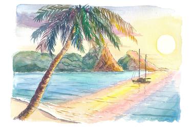 Original Beach Painting by M Bleichner