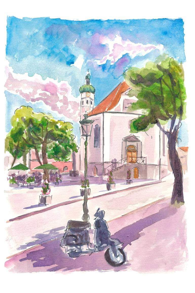 Print of Impressionism Cities Paintings by M Bleichner