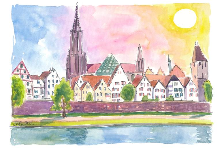 Print of Impressionism Cities Paintings by M Bleichner