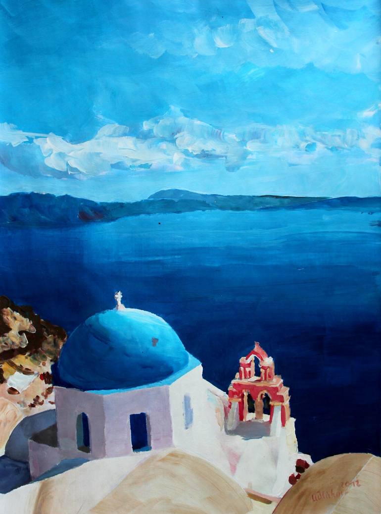easy greek art painting
