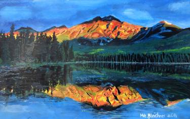  Mountain Jasper With Reflection On Maligne Lake  thumb