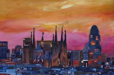 Original Impressionism Cities Paintings by M Bleichner