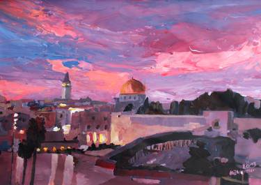  Jerusalem At Sunset thumb