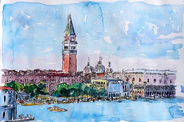 Venice Serenissima With St. Marks Bell Tower And Doge Palace thumb