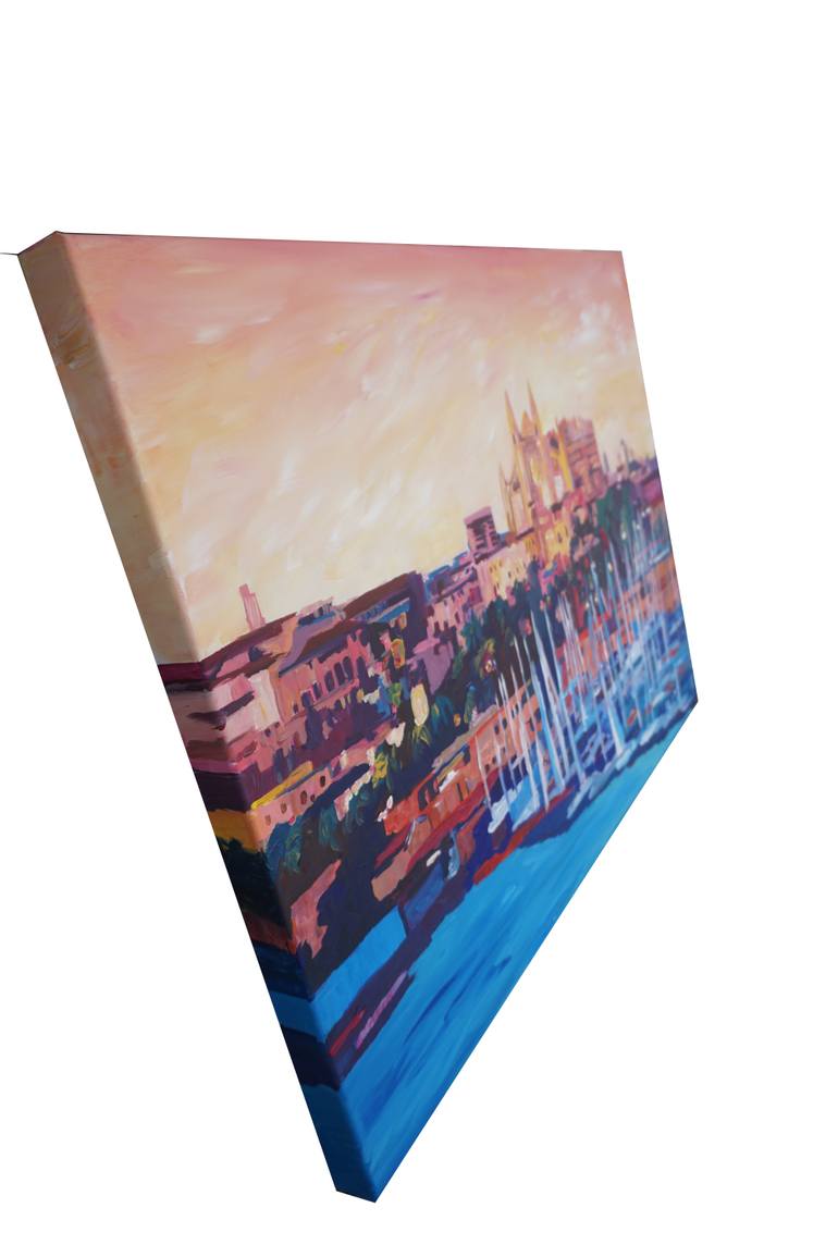 Original Impressionism Cities Painting by M Bleichner