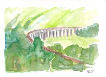 Glenfinnan Viaduct West Highland Line in all Green thumb