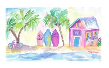 Original Beach Paintings by M Bleichner