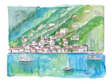 Charlotte Amalie View From Water with Boats thumb