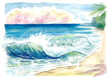 Original Impressionism Beach Paintings by M Bleichner