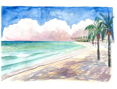 Original Impressionism Beach Paintings by M Bleichner