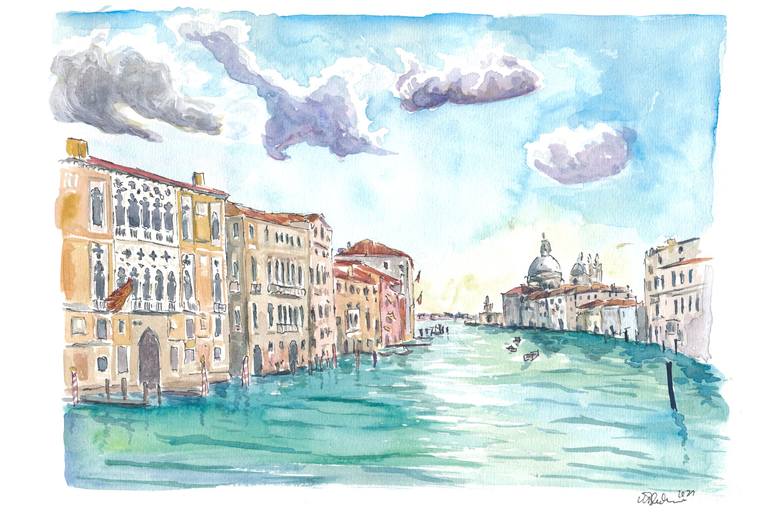 Print of Impressionism Beach Paintings by M Bleichner