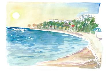 Original Impressionism Beach Paintings by M Bleichner