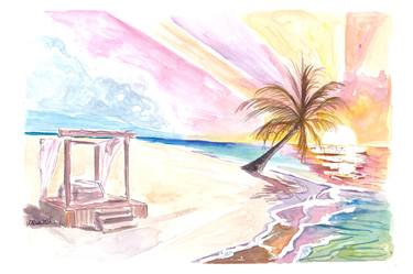 Original Impressionism Beach Paintings by M Bleichner