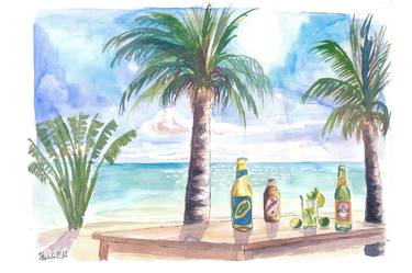 Caribbean Chillings with Drinks, Seaview and Travellers Palm thumb