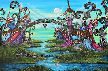 Print of Surrealism Fantasy Paintings by Sherry Arthur