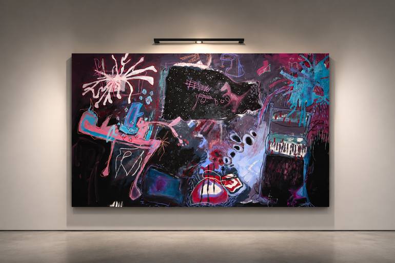 Original Abstract Painting by Kayla Carlile | Abstract Expressionism Art on Canvas | The Night Shaggy Never Came Back to Life
