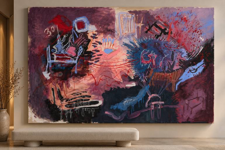Original Abstract Painting by Kayla Carlile | Abstract Art on Canvas | Everyone's At The Lake Without Me