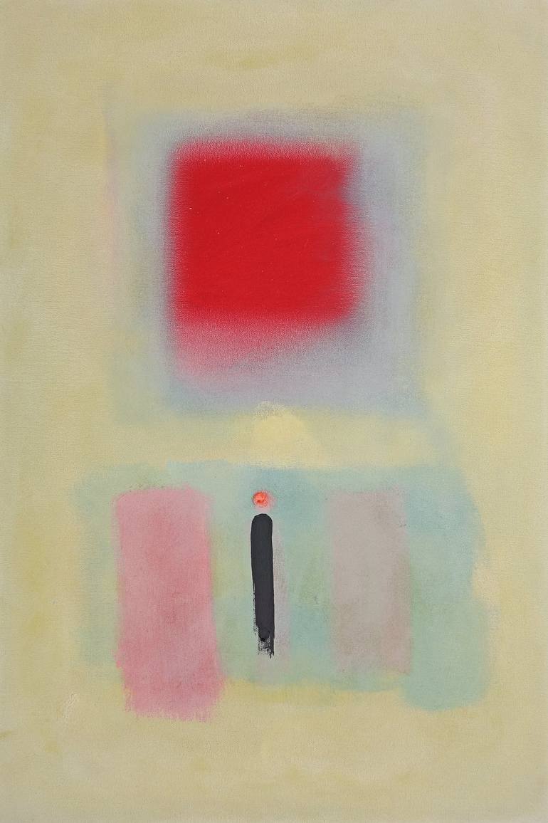 In the cheap Souk, Original Abstract Watercolor Painting