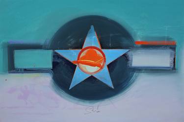 Print of Abstract Expressionism Airplane Paintings by Charles Stuart