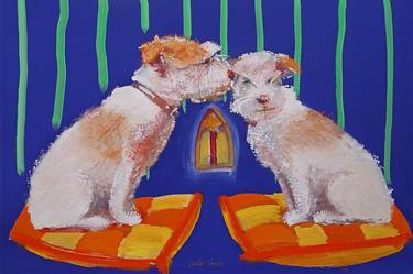 Print of Figurative Dogs Paintings by Charles Stuart