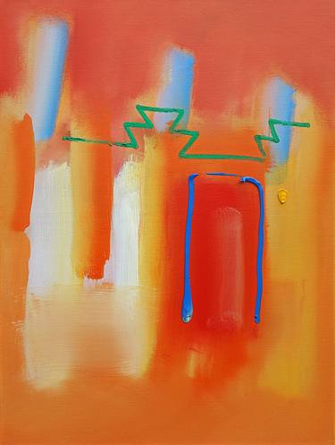 Original Abstract Expressionism Architecture Paintings by Charles Stuart