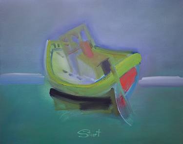 Original Expressionism Boat Paintings by Charles Stuart