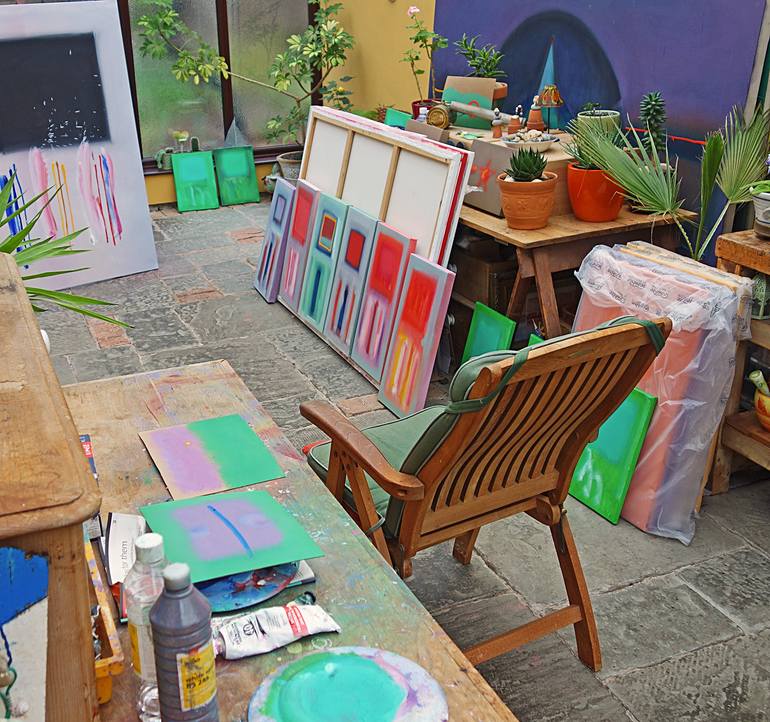 Original Abstract Expressionism Other Painting by Charles Stuart