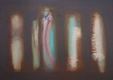 Original Abstract Expressionism Mortality Paintings by Charles Stuart