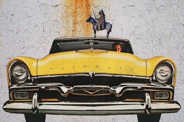 Print of Pop Art Automobile Mixed Media by Charles Stuart