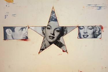 Print of Pop Art Celebrity Collage by Charles Stuart