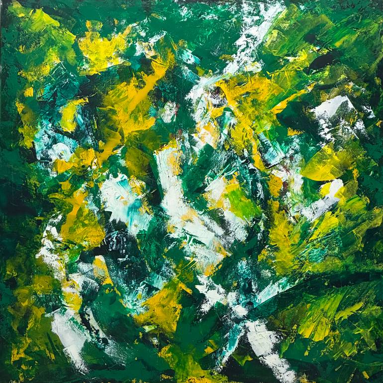 Original Abstract Painting by Tony Hammer | Abstract Art on Canvas | "World Garden"