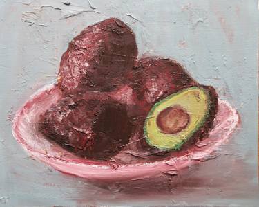 Original Food Painting by Tracey Falcon